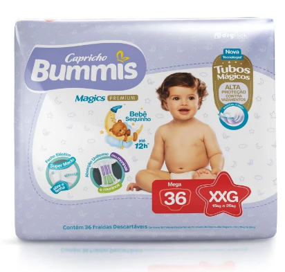 Pañales para Niños Bummis Talle XXG x36