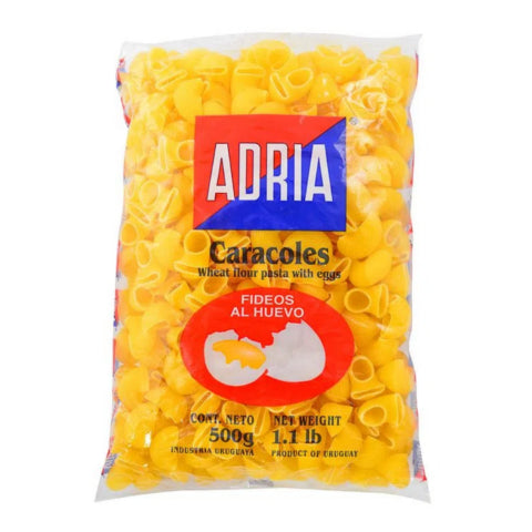 Fideos Al Huevo Adria Caracoles 500g