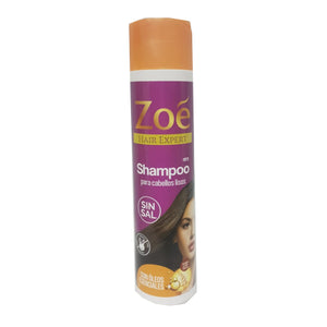 Shampoo Zoé Lisos con Oleos Esenciales Sin Sal 300ml