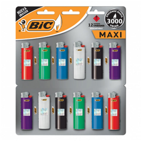 Encendedor Bic Maxi x12 unidades