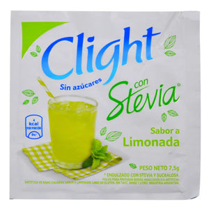 Refresco en Polvo Clight con Stevia Limonada x20