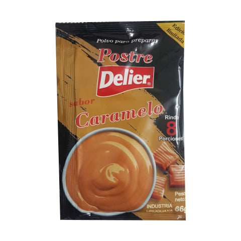 Postre de Caramelo 8 Porciones Delier 66gr x12 Unidades