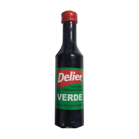 Colorante Artificial Verde Delier 60cc x12 unidades