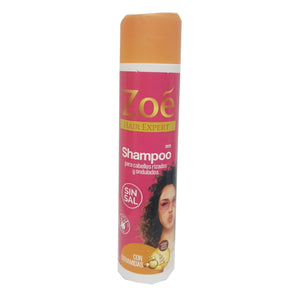 Shampoo Zoé Rizos con Ceramidas Sin Sal 300ml