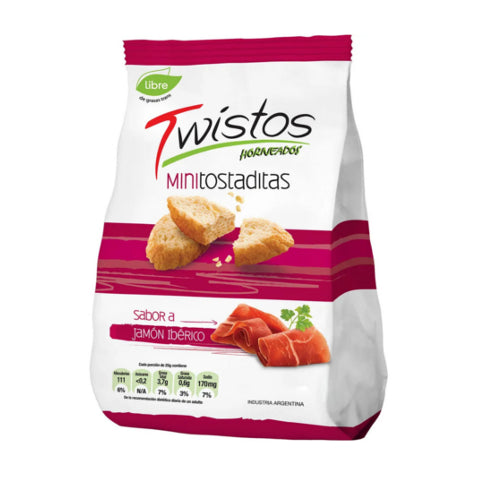 Mini Tostaditas Twistos de Jamón 40g