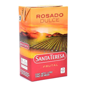 Vino Santa Teresa Frutal Rosado 1lt Tetra