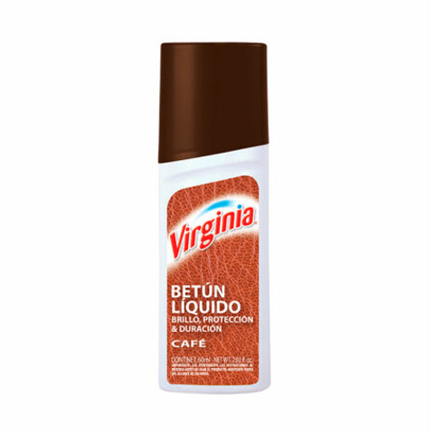 Betún Liquido Virginia Marrón 60ml con Aplicador
