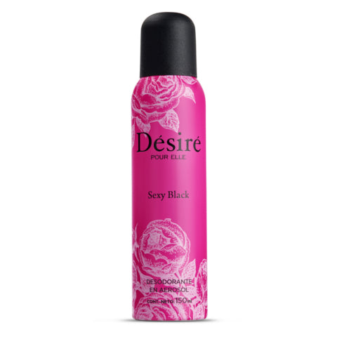 Desodorante en Aerosol Desire Sexy Black 150g