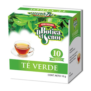 Saquitos de Té Verde Botica del Señor x10 unidades