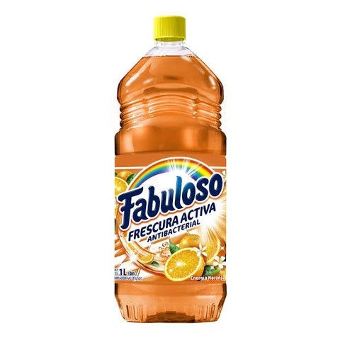 Limpiador Fabuloso Energía Naranja Antibacterial 1lt