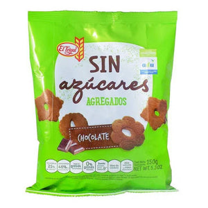 Galletitas El Trigal Sin Azúcar de Chocolate 150g