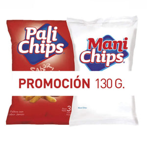 Pali Chips Jamón 70g + Mani Sin Piel 60g