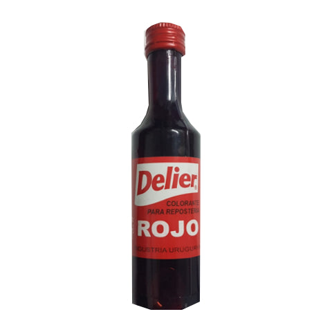 Colorante Artificial Rojo Delier 60cc x12 unidades