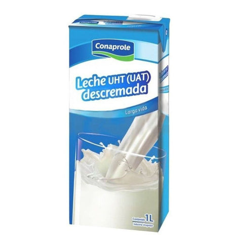 Leche Conaprole Larga Vida Descremada 1lt en Caja x12