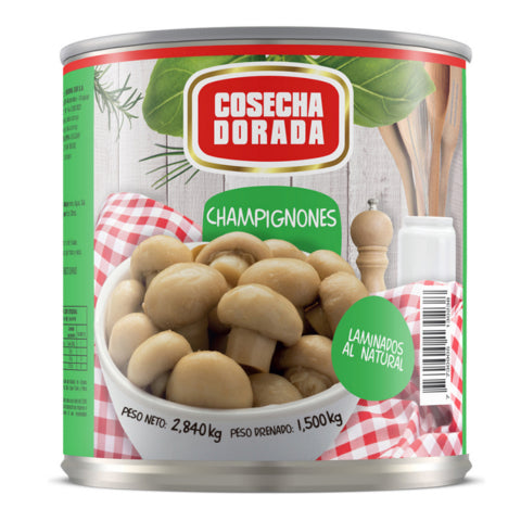 Champignon Entero Cosecha Dorada 2.84kg