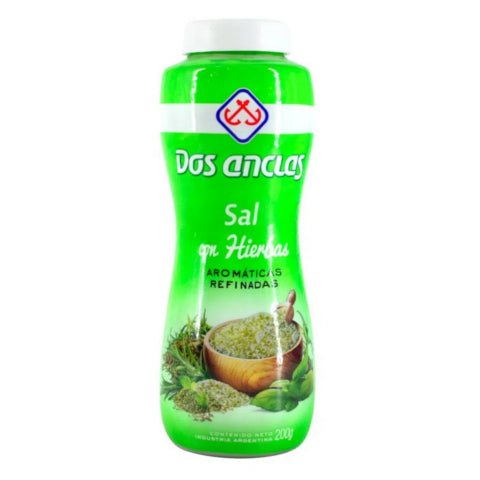 Funda x6 Sal con Hierbas Dos Anclas Salero Plástico 200g