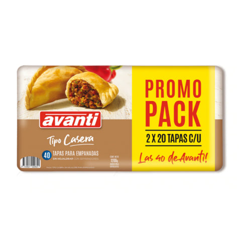 Pack de Tapas Para Empanadas Casera Avanti x40 unidades 1200g