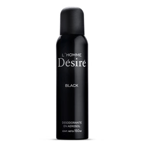 Desodorante en Aerosol Desire Black Homme 150g