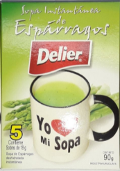 Sopa Instantánea de Espárragos 5x18gr (90gr)