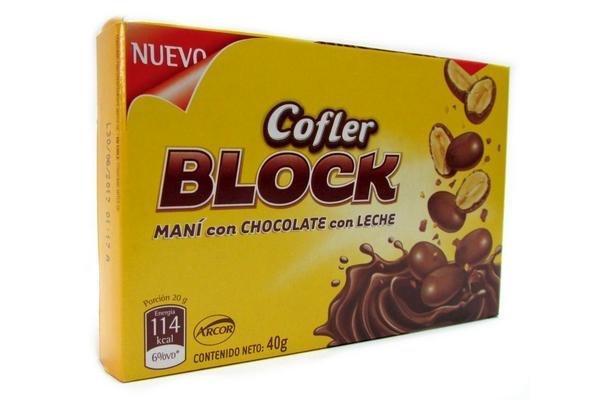Chocolate con Mani Cofler Block 38gr x20